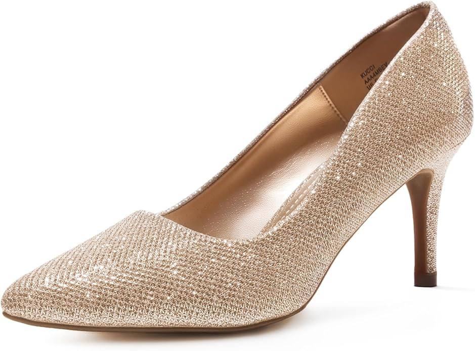 DREAM PAIRS Women's High Stiletto Heels Closed Pointed Toe Dress Pumps Shoes for Wedding Work Off... | Amazon (US)