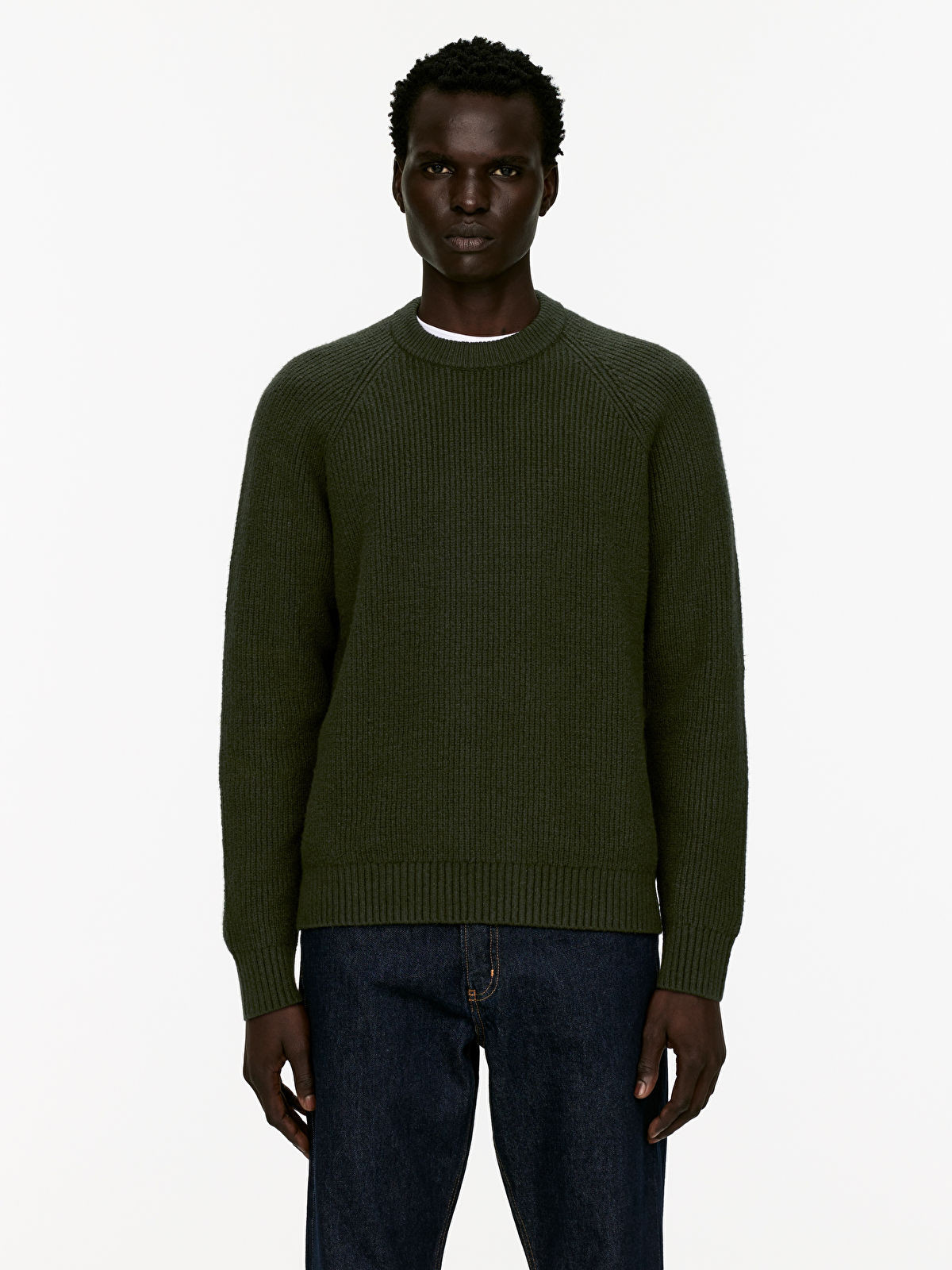 Rib-Knit Crewneck Jumper | ARKET (US&UK)