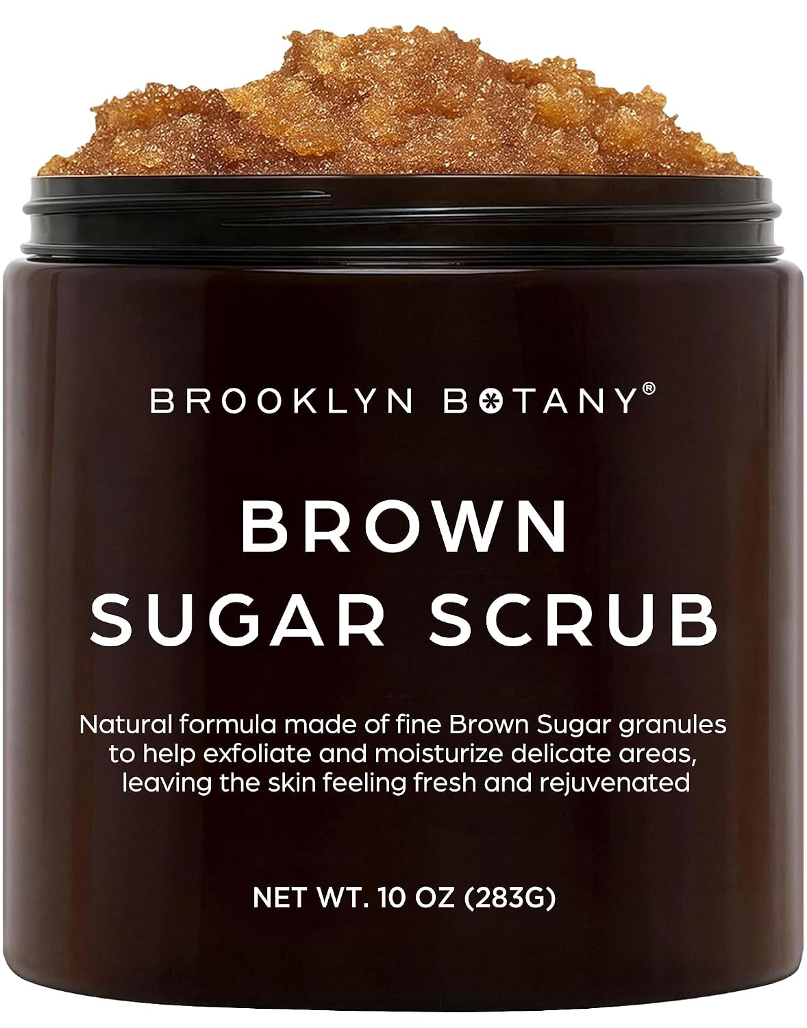 Brooklyn Botany Brown Sugar Body Scrub - Moisturizing and Exfoliating Body, Face, Hand, Foot Scrub - Fights Acne, Fine Lines & Wrinkles, Great Gifts For Women & Men - 10 oz | Amazon (US)