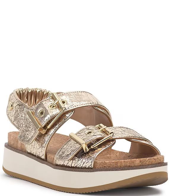 Vince Camuto Anivay Leather Platform Buckle Sandals | Dillard's | Dillard's