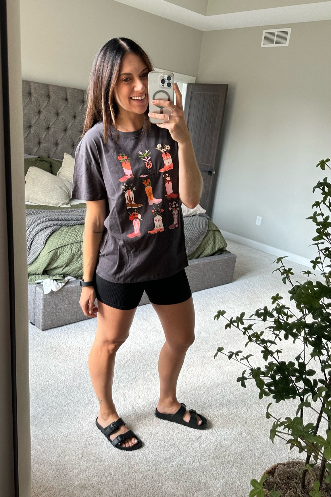 Why I didn't fall into this type of outfit earlier in my pregnancy, I don't know. But, we're here now at 26 weeks pregnant. 

I'd normally wear a size medium in a graphic t like this, but since I wanted it oversized I went up to an XL.

Target | bump friendly | maternity wear | biker shorts | graphic tee

#LTKActive #LTKSaleAlert #LTKBump