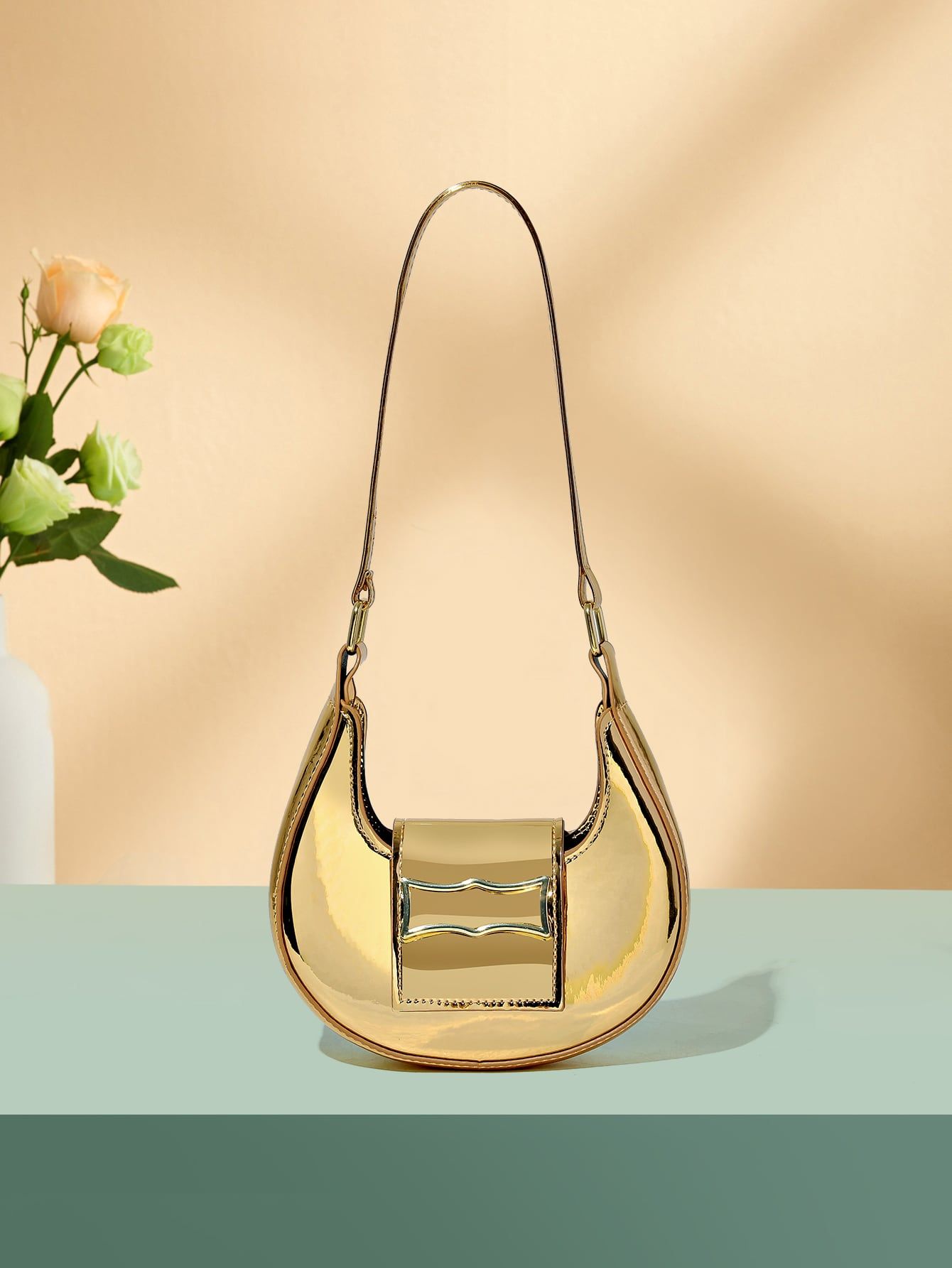 New Arrival Fashionable Single Shoulder Bag With Metallic Decoration | SHEIN