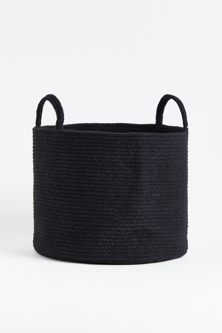 Cotton Storage Basket - Black - Home All | H&M US | H&M (US + CA)