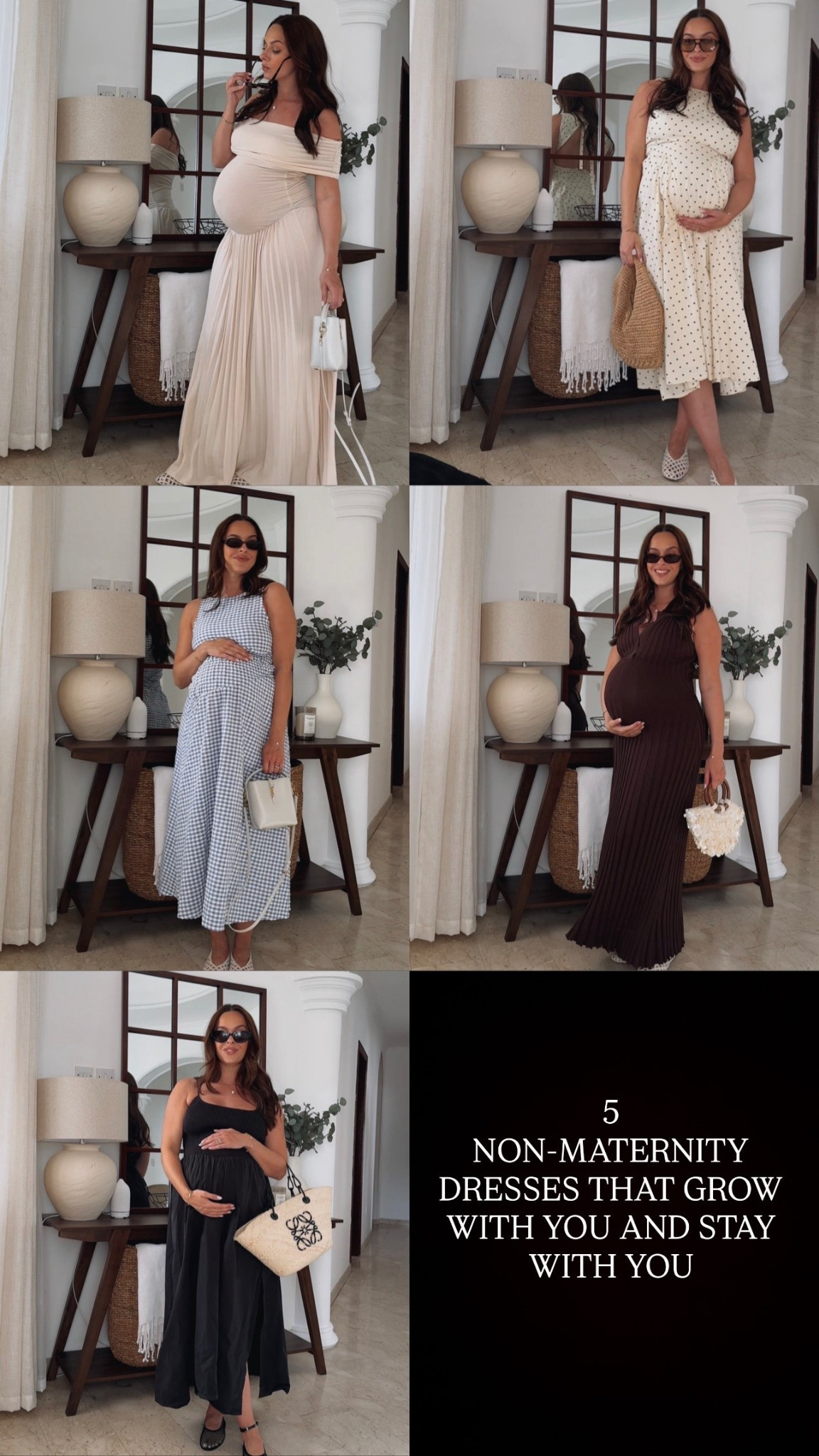 5 spring / summer non-maternity dresses that will grow with you and stay with you after pregnancy 🤍 

The blue dress is from Zara - code 3152/308/044 

I’m wearing my usual size 8/small in all dresses 



#LTKmaternity #LTKspring #LTKsummer
