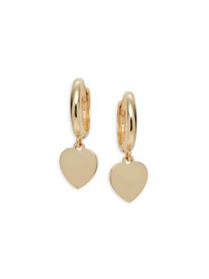 Saks Fifth Avenue 14K Yellow Gold Heart Huggie Earrings on SALE | Saks OFF 5TH | Saks Fifth Avenue OFF 5TH