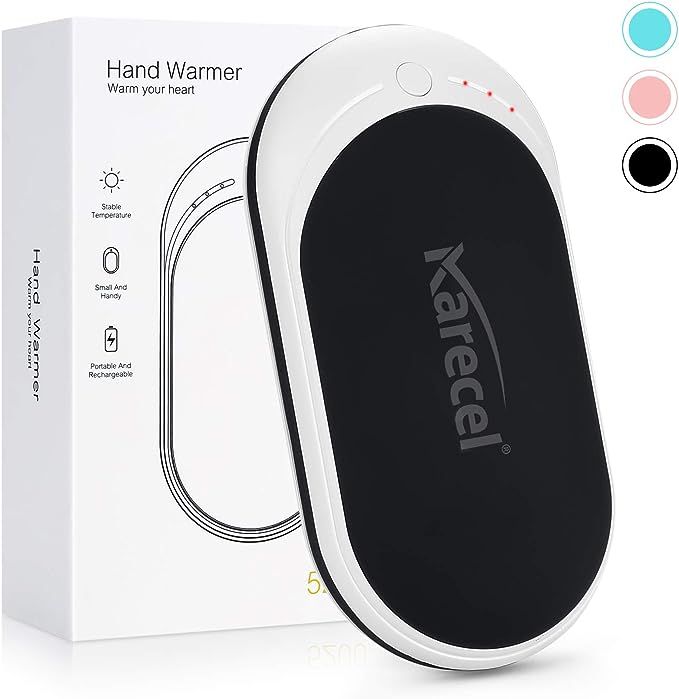 Karecel Hand Warmers Rechargeable, USB Hand Warmer Reusable 5200mAh Powerbank Portable Heater Bat... | Amazon (US)