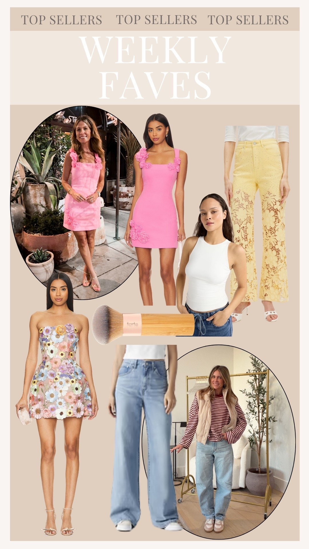 Last week’s best sellers!

Spring dress, floral dress, Levi’s jeans, makeup brush, spring jeans

#LTKSeasonal #LTKootd #LTKBeauty