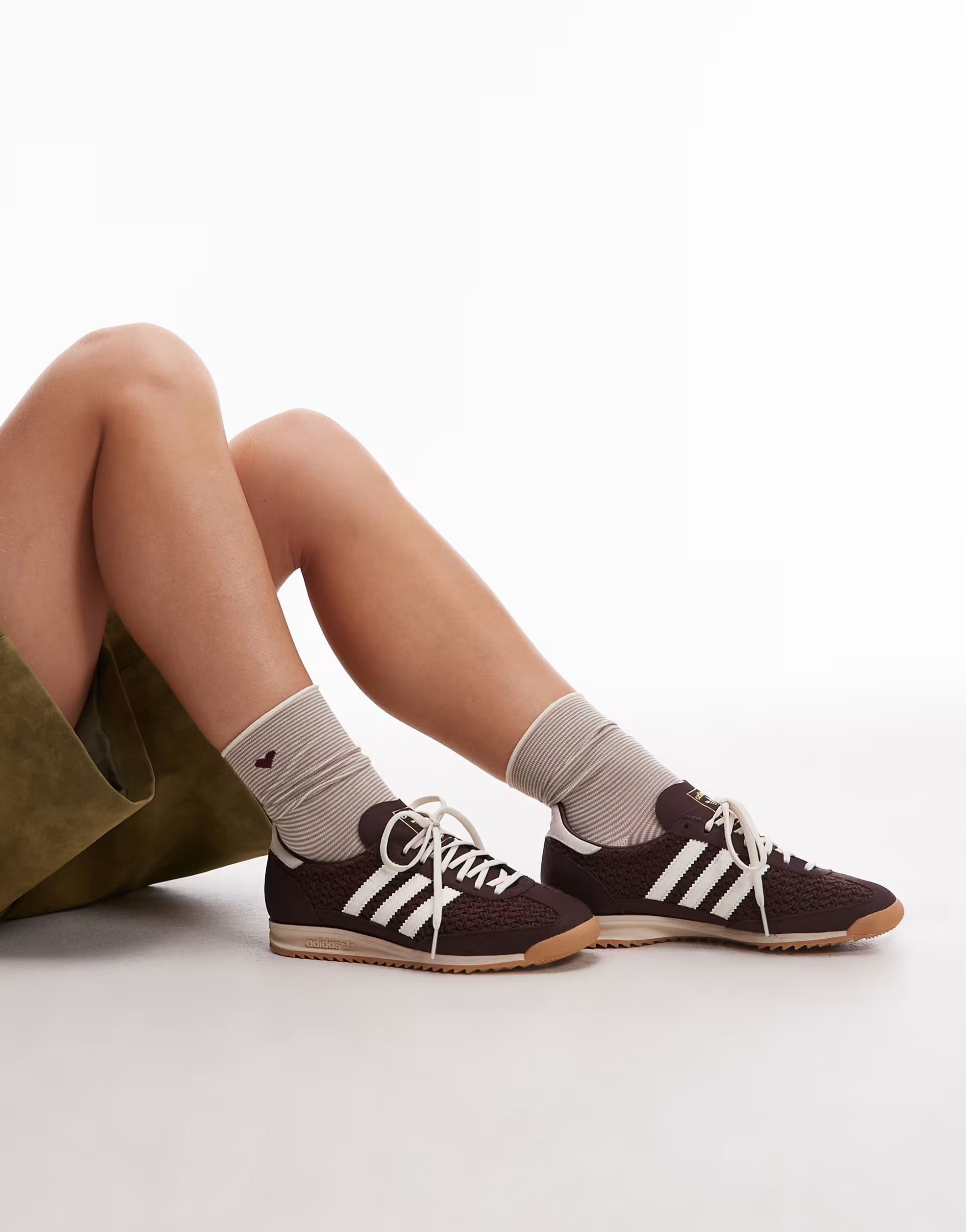 Exclusivité ASOS - adidas Originals - SL 72 OG - Baskets tissées - Marron et crème | ASOS (Global)