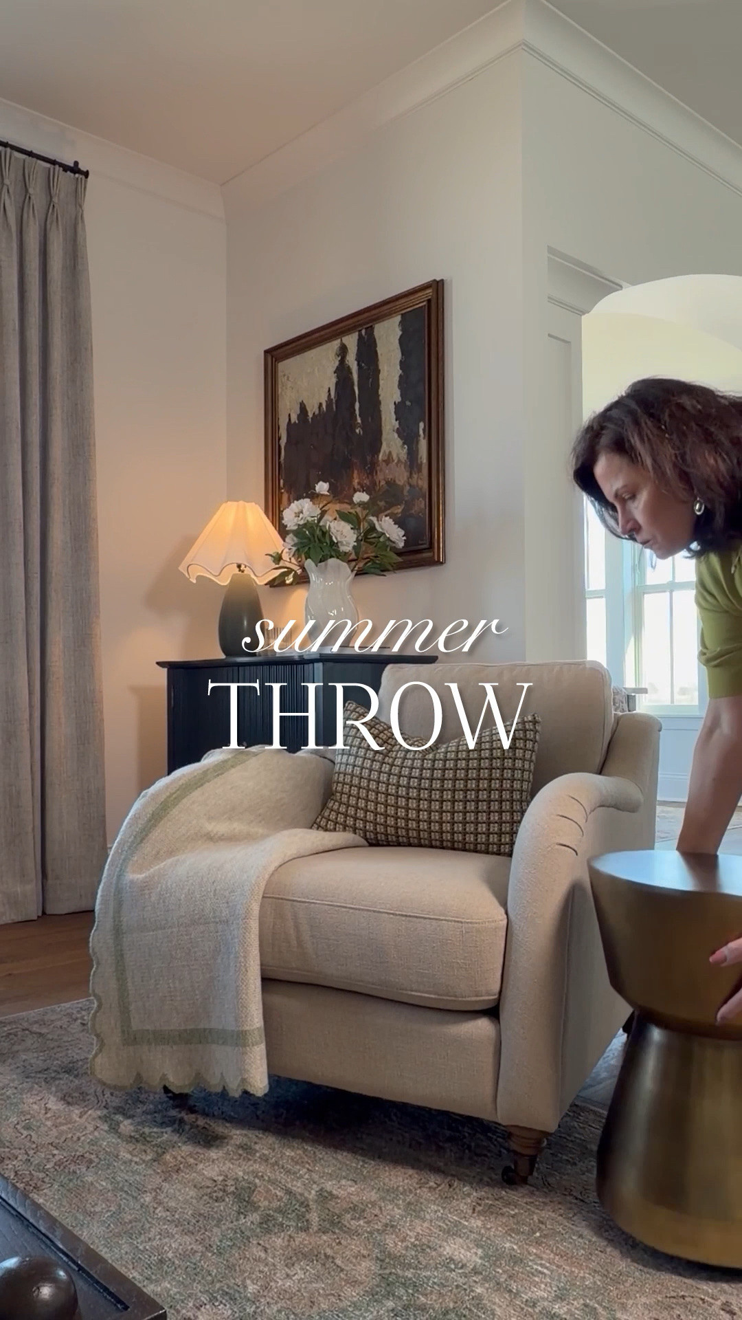 This pretty summer throw blanket is still available. I love the scalloped edge 

 #LTKSeasonal #LTKHome #LTKSaleAlert