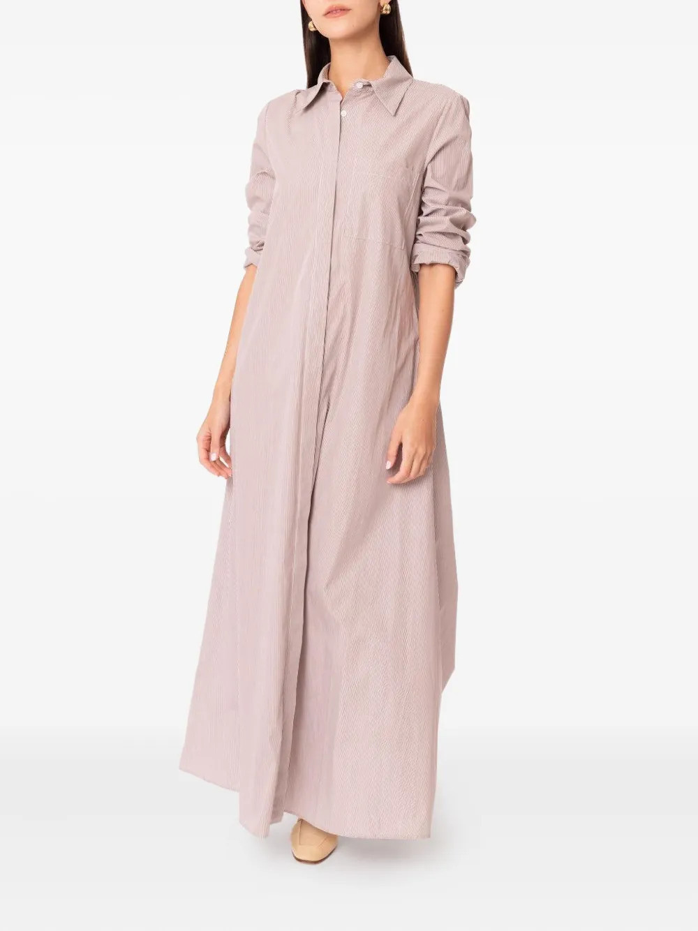 TWP Jenny's striped shirt dress - Neutrals | Farfetch Global