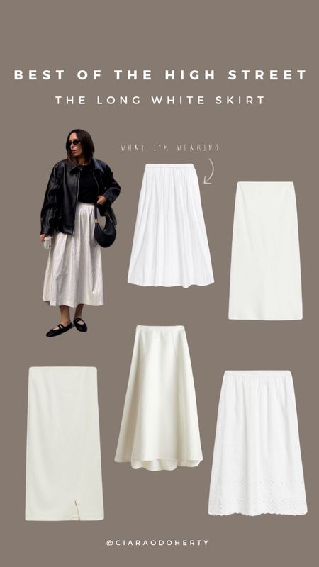 White maxi skirt / my top highstreet picks for you Spring capsule wardrobe 🤍

#LTKeurope #LTKspring #LTKsummer