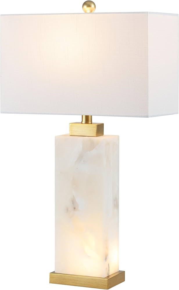 JONATHAN Y JYL6201A Elizabeth 27.5" Alabaster LED Table Lamp Coastal Contemporary Bedside Desk Ni... | Amazon (US)