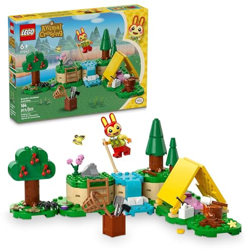 LEGO Animal Crossing Bunnie’s Outdoor Activities Buildable Creative Playset for Kids, Includes Video Game Toy Minifigures Tent and Rabbit, Animal Crossing Toy for Girls and Boys Aged 6 and Up, 77047 | Amazon (US)