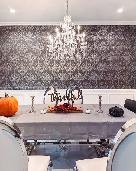 Thanksgiving dining room table decor. I don’t do too much in my home for this holiday, but a little bit is nice! 

#LTKSeasonal #LTKhome #LTKHoliday