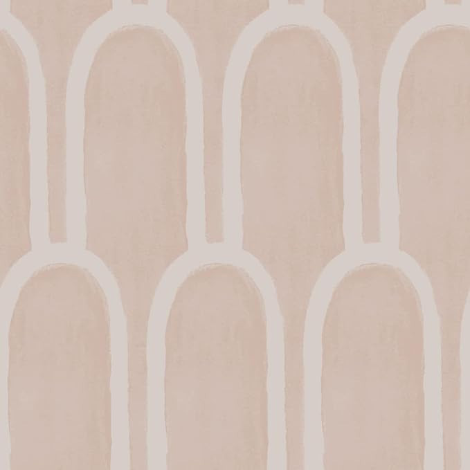 Tempaper x She She Queen Emma Beige Removable Peel and Stick Wallpaper, 20.5 in X 16.5 ft, Made i... | Amazon (US)