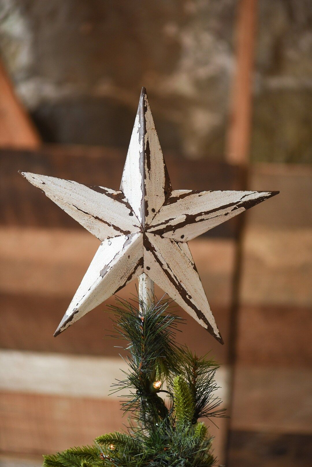 White Star Christmas Tree Topper Decoration 12 Inch Star Tree - Etsy | Etsy (US)