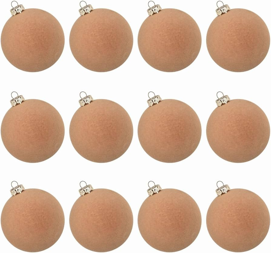 12pc Christmas Tree Hanging Ball Decoration Velvet Christmas Balls Ornaments Decorative Flocked 2... | Amazon (US)