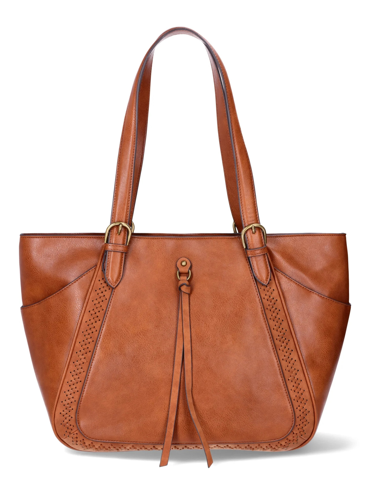 The Pioneer Woman Caroline Handbag Tote, Cognac | Walmart (US)
