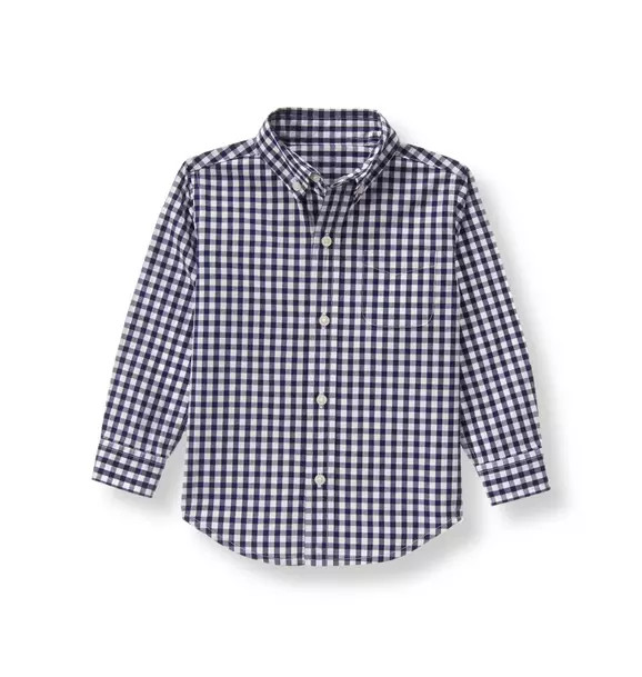 Gingham Poplin Shirt | Janie and Jack