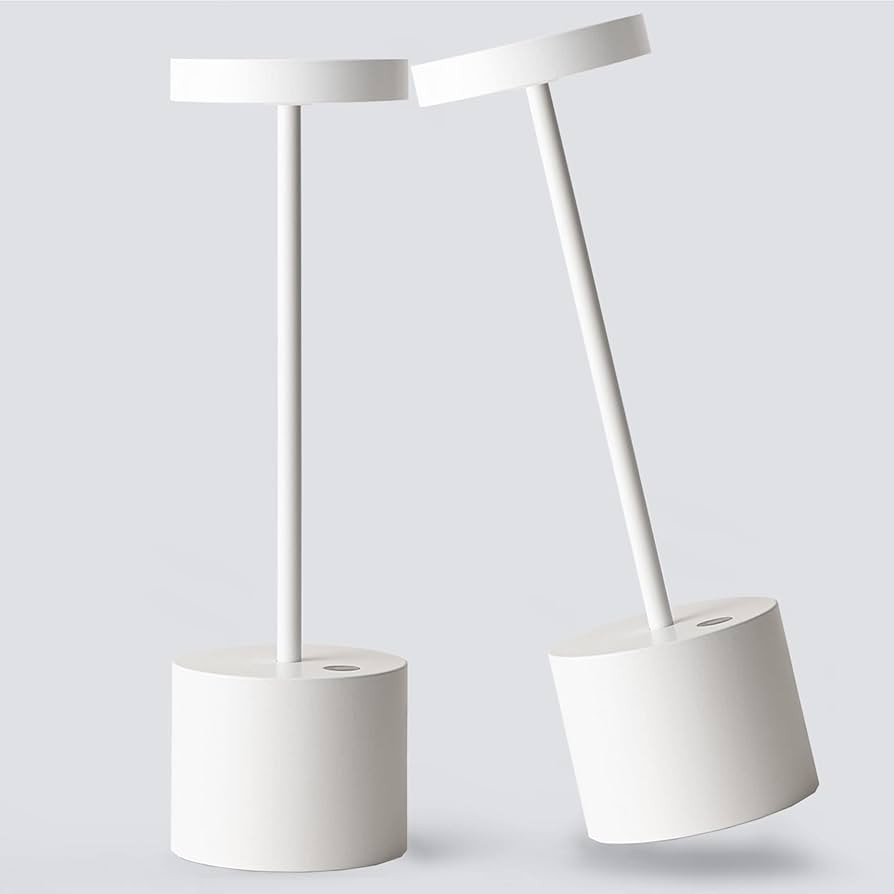 2Pack Cordless Table Lamp, Rechargeable LED Battery 5000mAh Metal USB Portable Powered Desk Lamp,... | Amazon (US)
