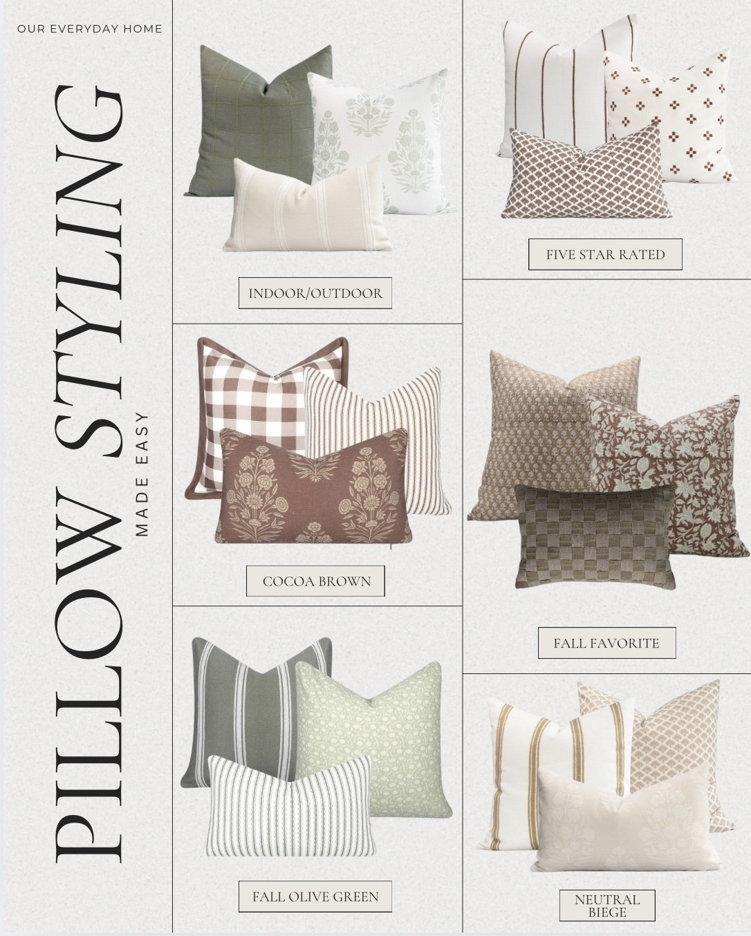 Pillow styling made easy! 

Home decor
Fall home 
Pillow sets 
Amazon home 

#LTKHome #LTKFindsUnder100 #LTKFindsUnder50