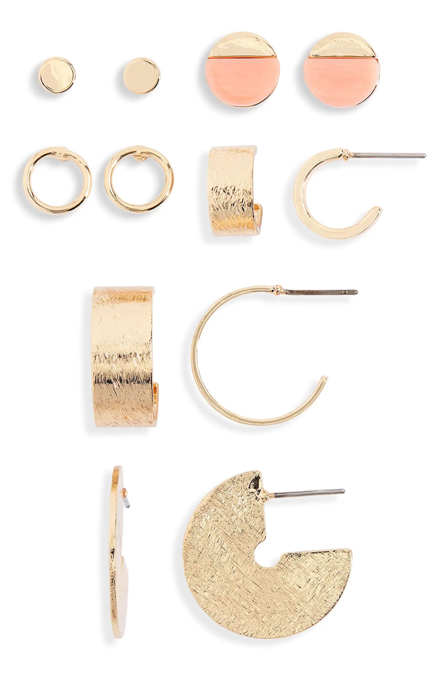 Set of 6 Stud & Hoop Earrings | Nordstrom