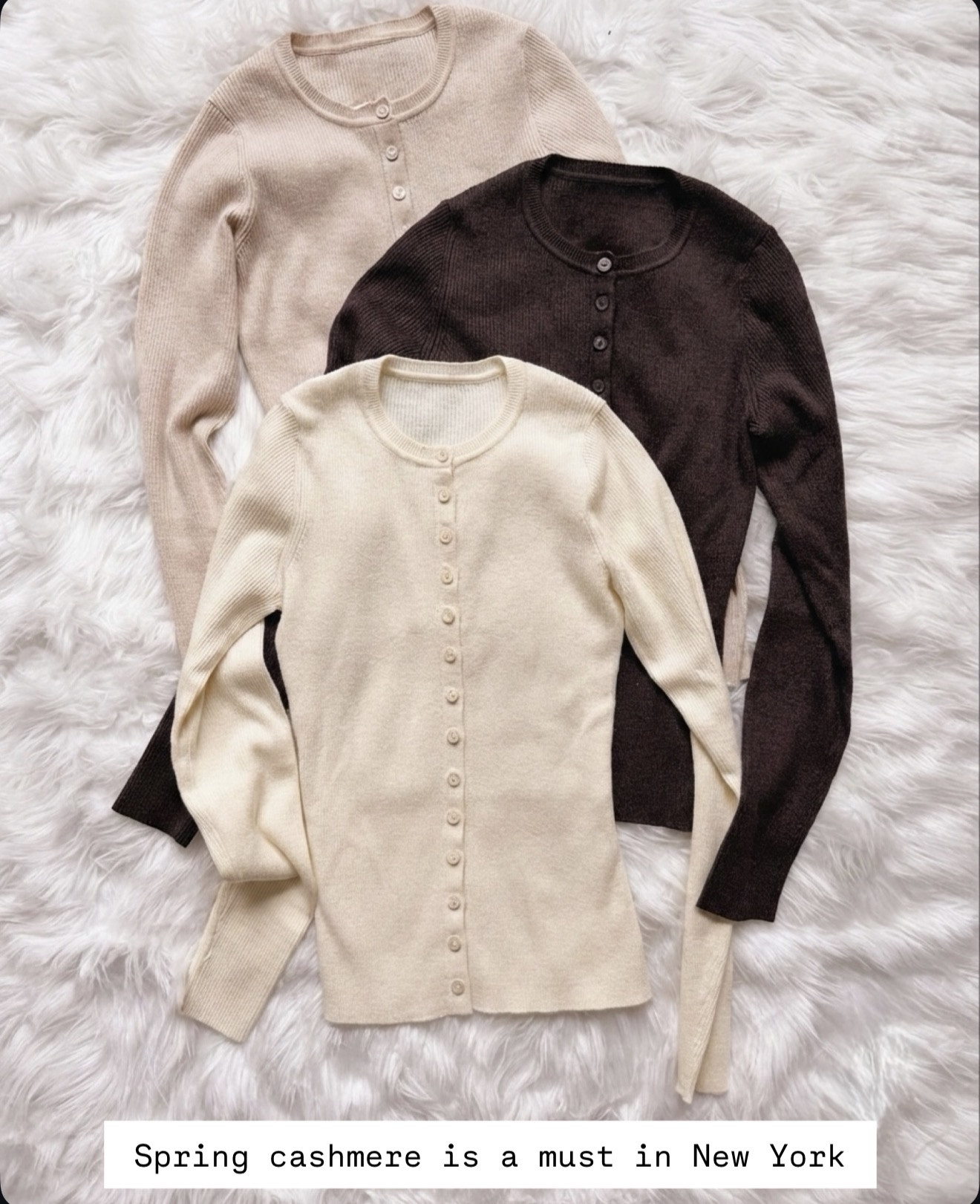 Lightweight cashmere is the move for unpredictable spring weather. Soft enough for cool mornings, breathable enough once the sun comes out, and these neutral shades go with literally everything.

spring cashmere sweater women, lightweight cardigan outfit, neutral capsule wardrobe, New York spring style, layering pieces for spring, classic button cardigan, elevated everyday basics

#LTKOver40 #LTKSeasonal