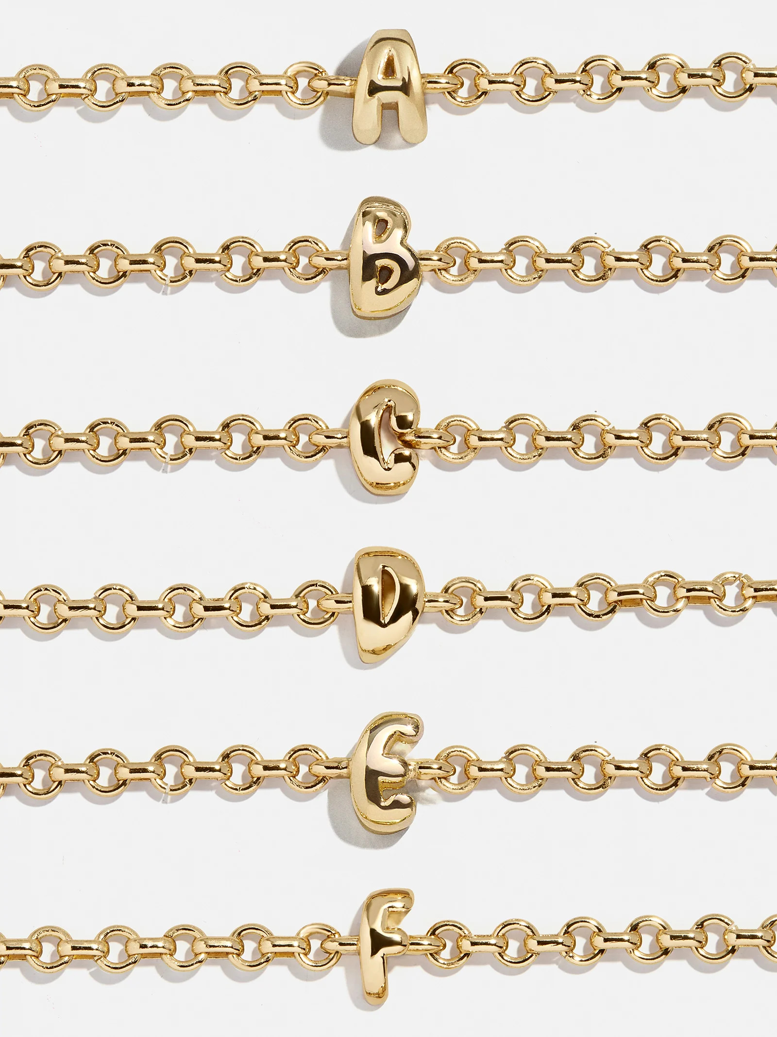 Bubble Initial Custom Chain Bracelet - Chain Bracelet | BaubleBar
