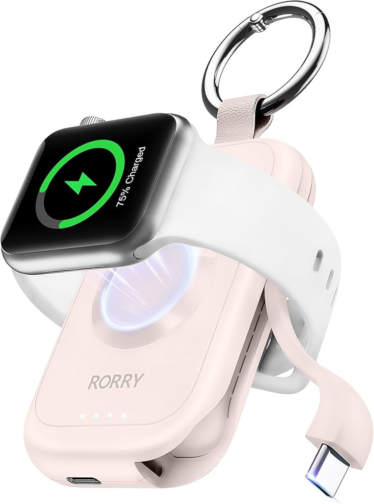 RORRY Charger for Apple Watch Series 9, 2500mAh Fast Charging Portable Charger for iWatch, Wirele... | Amazon (US)