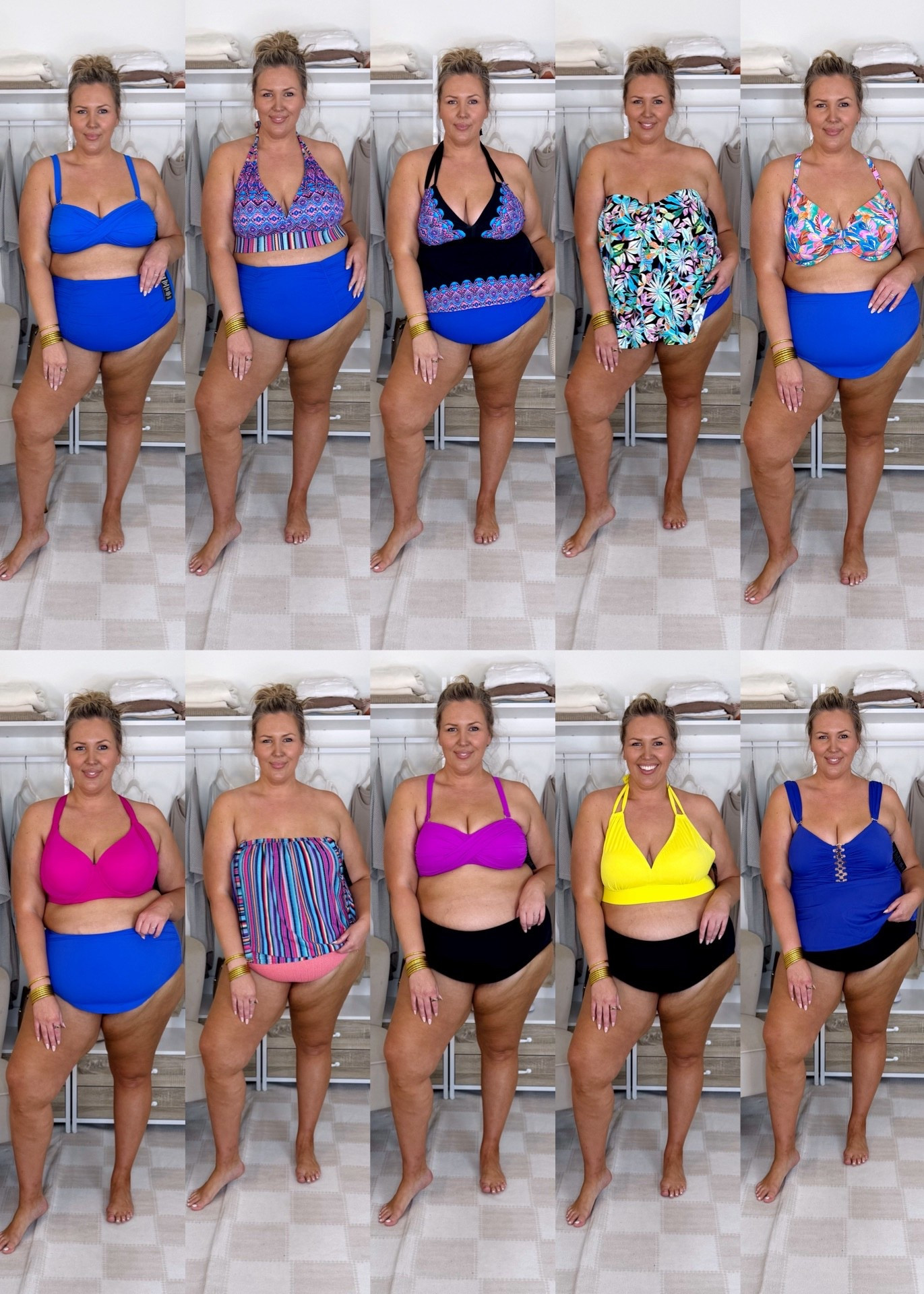 Swimsuits for all plus size try-on! If you’re in between in the tops, size up! In order of the graphic: 1. I got the 18 in the bottoms and 20 in the top! 2. Wearing a 18 in the bottoms, 20 in the top! It does feel a little big, not sure if I need to tie tighter or not! 3. 18 in the bottoms and 18 in the top! 4. Wearing a 18 in both! 5. Wearing a 20 in the sarong bottoms, not sure how I feel about them. My top is bra size, so wearing a 42DD! 6. My bottoms are a 20 and the top is bra size, 42DD! 7. Wearing a 18 in the bottoms and 20 in the top! Actually love how loose the top is. 8. Bottoms are a 20 and the top is 18! 9. Same bottoms, the 20! The top is a 20 and not sure if I need a smaller size or to tie tighter. Wearing a 20 in the top and bottoms!

Plus size fashion, plus size swimwear, beach outfit ideas, high waisted swim bottoms, affordable swimwear, vacation swimwear, midsize fashion

#LTKPlusSize #LTKMidsize #LTKSwim