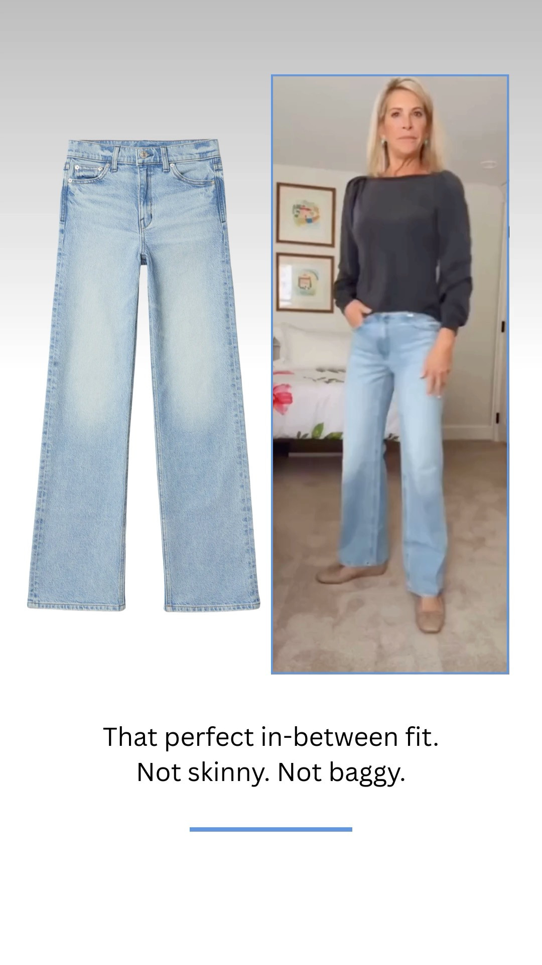 That perfect in-between jean.
Not skinny, not overly relaxed, just an easy straight fit that works with everything. The kind of denim you’ll reach for on repeat. 

 #LTKootd #LTKOver40