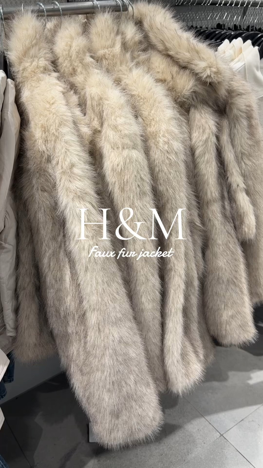 H&M faux fur jacket 