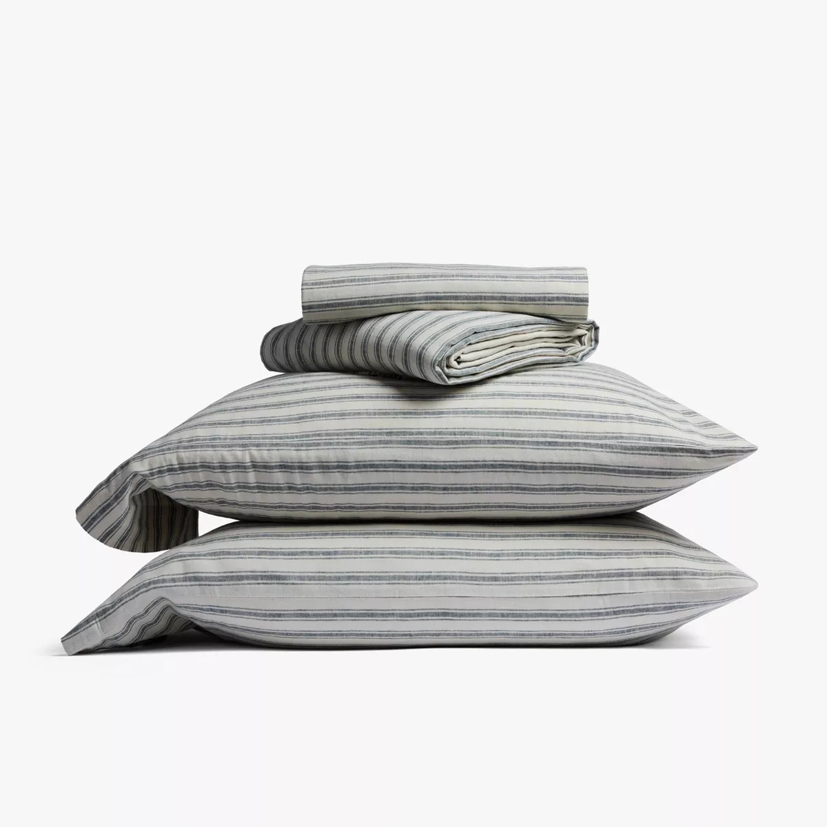 King Relaxed Linen Stripe Sheet Set Petal & Parchment - Parachute for Target | Target