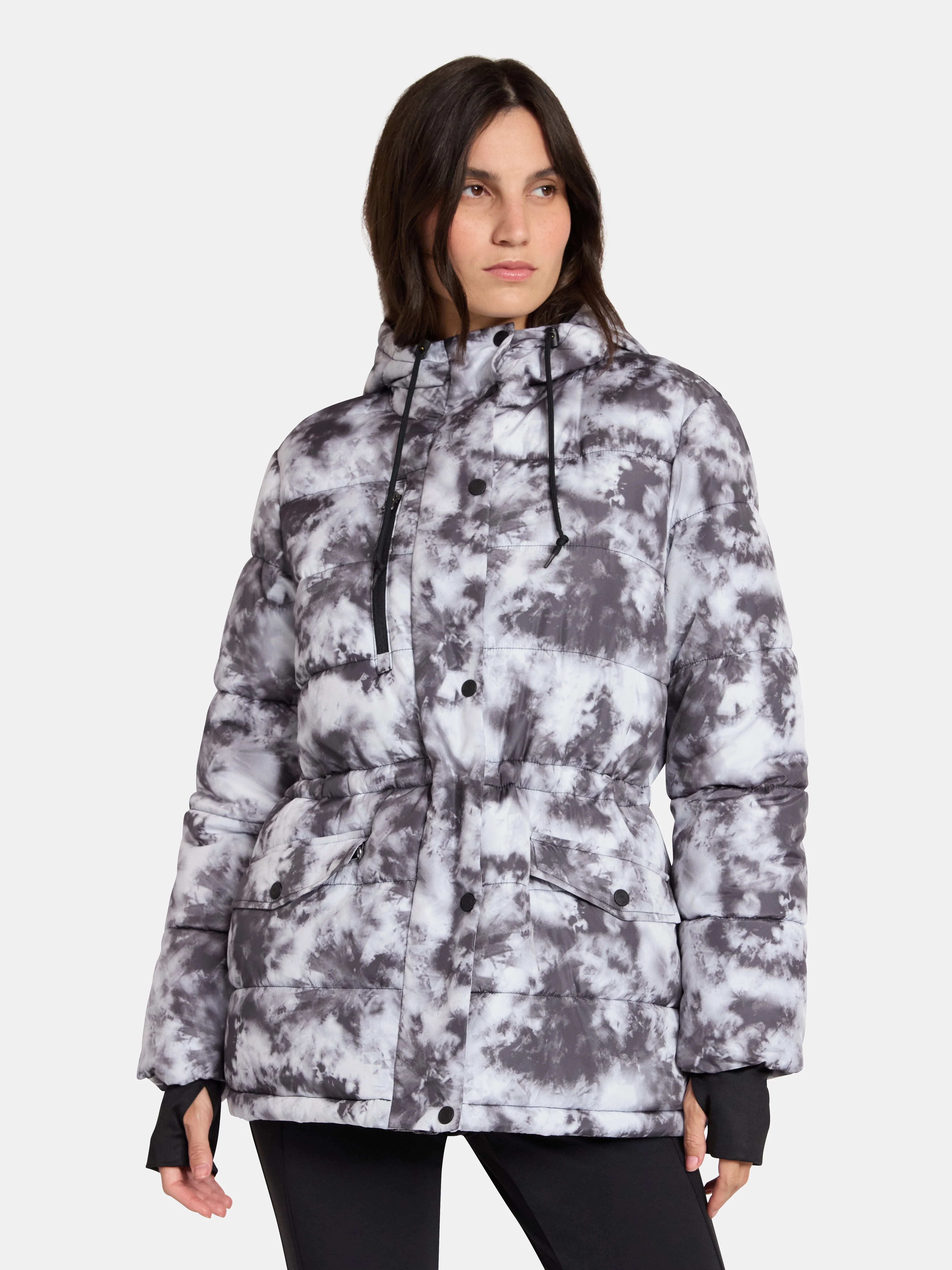 Ozark Trail Women's and Women's Plus Mid Length Puffer Coat, Sizes XS-2X | Walmart (US)