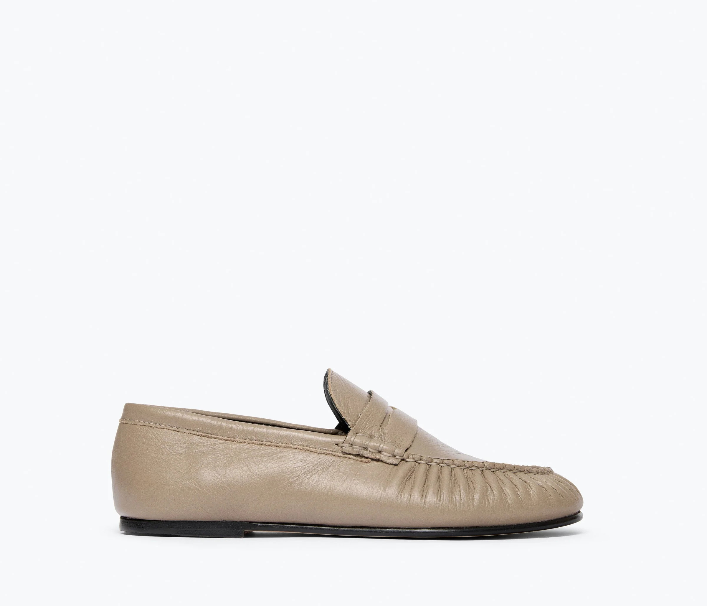 SYDNEY RUCHED PENNY LOAFER | Frēda Salvador