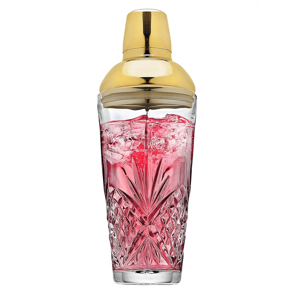 Godinger Dublin Cocktail Shaker, Martini Shaker, 17oz (Gold) | Amazon (US)
