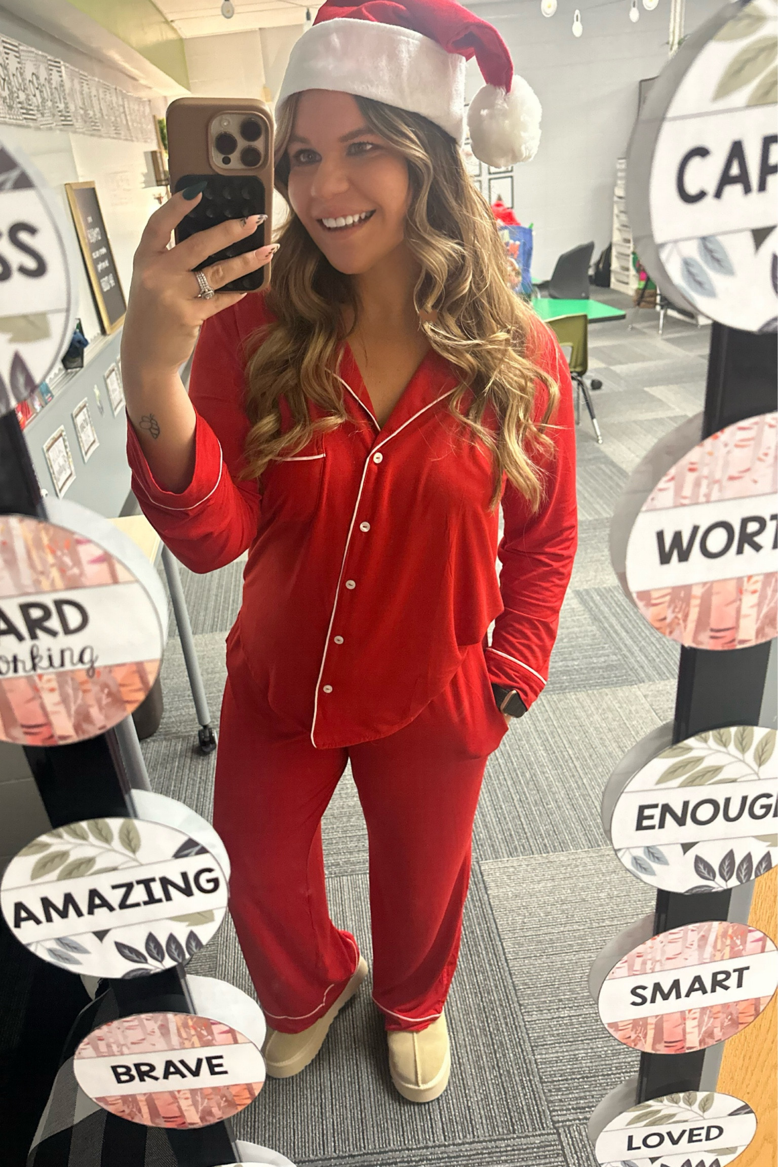 Christmas pajama day ❤️🤍

#LTKHoliday #LTKSeasonal #LTKfindsunder100