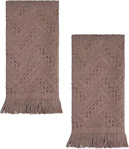 YoulerTex Luxury Decorative Hand Towels Bathroom: 2 Packs 14X30 100% Cotton Turkish Absorbent Sof... | Amazon (US)