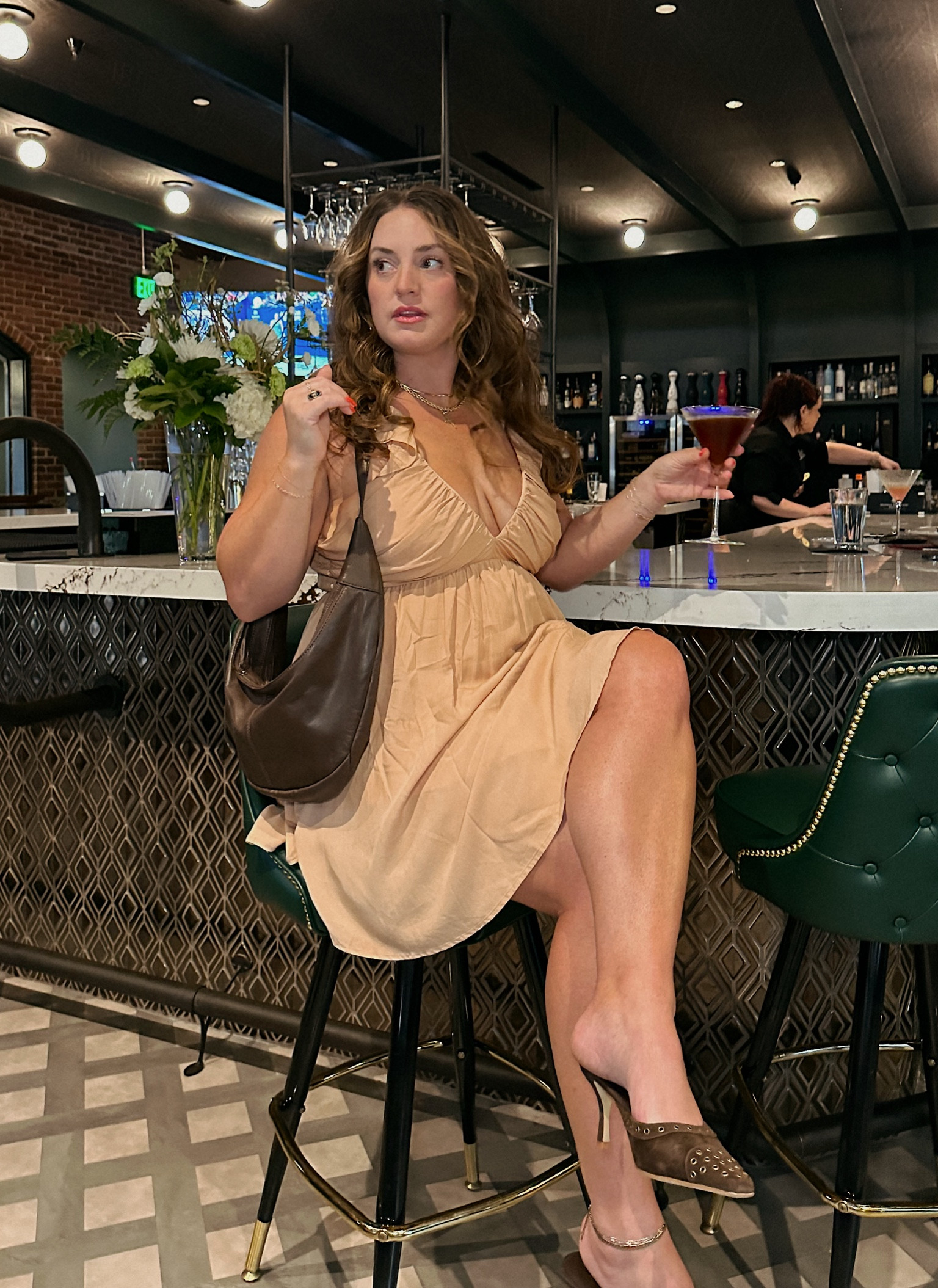 fall transitional date night, girls night out, happy hour, drinks outfit downtown look! 
-
wearing size xl in dress & it’s perf 

#LTKMidsize #LTKParties #LTKStyleTip