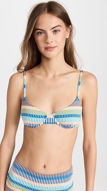 Solid & Striped The Ginger Technicolor Mosaic Bikini Top | SHOPBOP | Shopbop