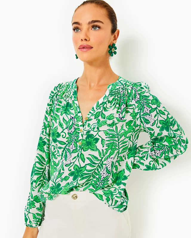 Elsa Silk Top | Lilly Pulitzer | Lilly Pulitzer