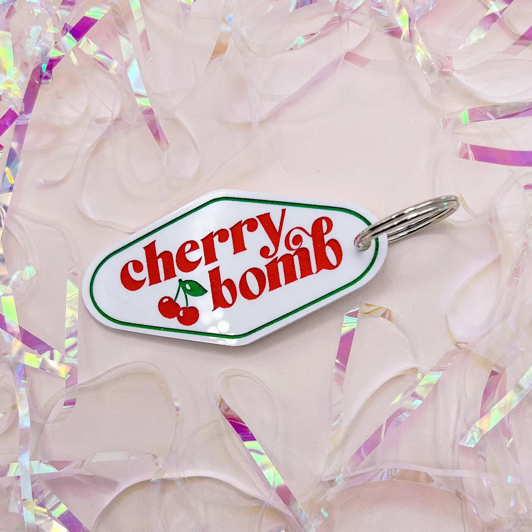 Cherry Bomb Motel Keychain - Retro Inspired Motel Keychain - Etsy | Etsy (US)