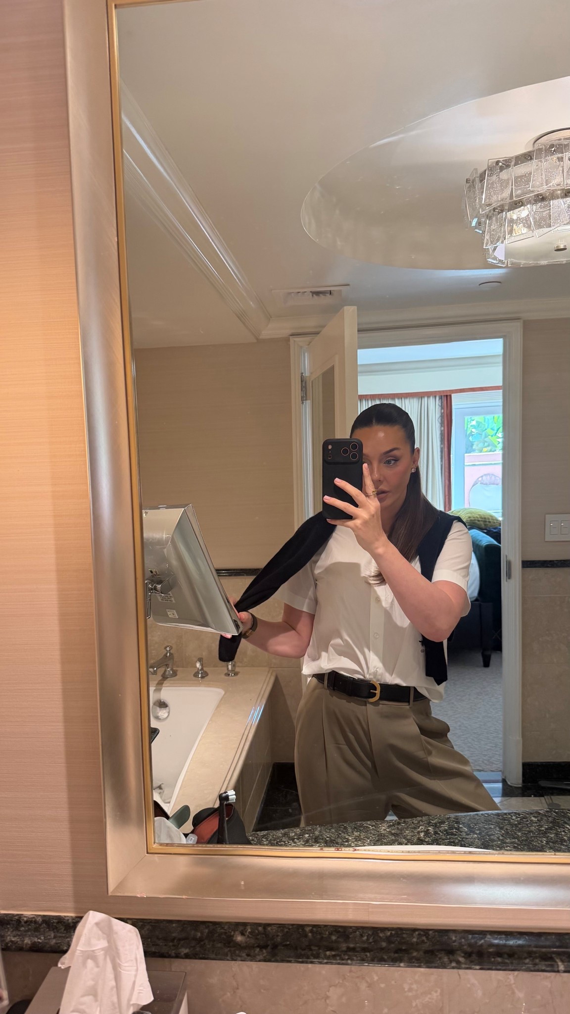 Luxe OOTD. My top is Dior and belt is The Row

#LTKootd