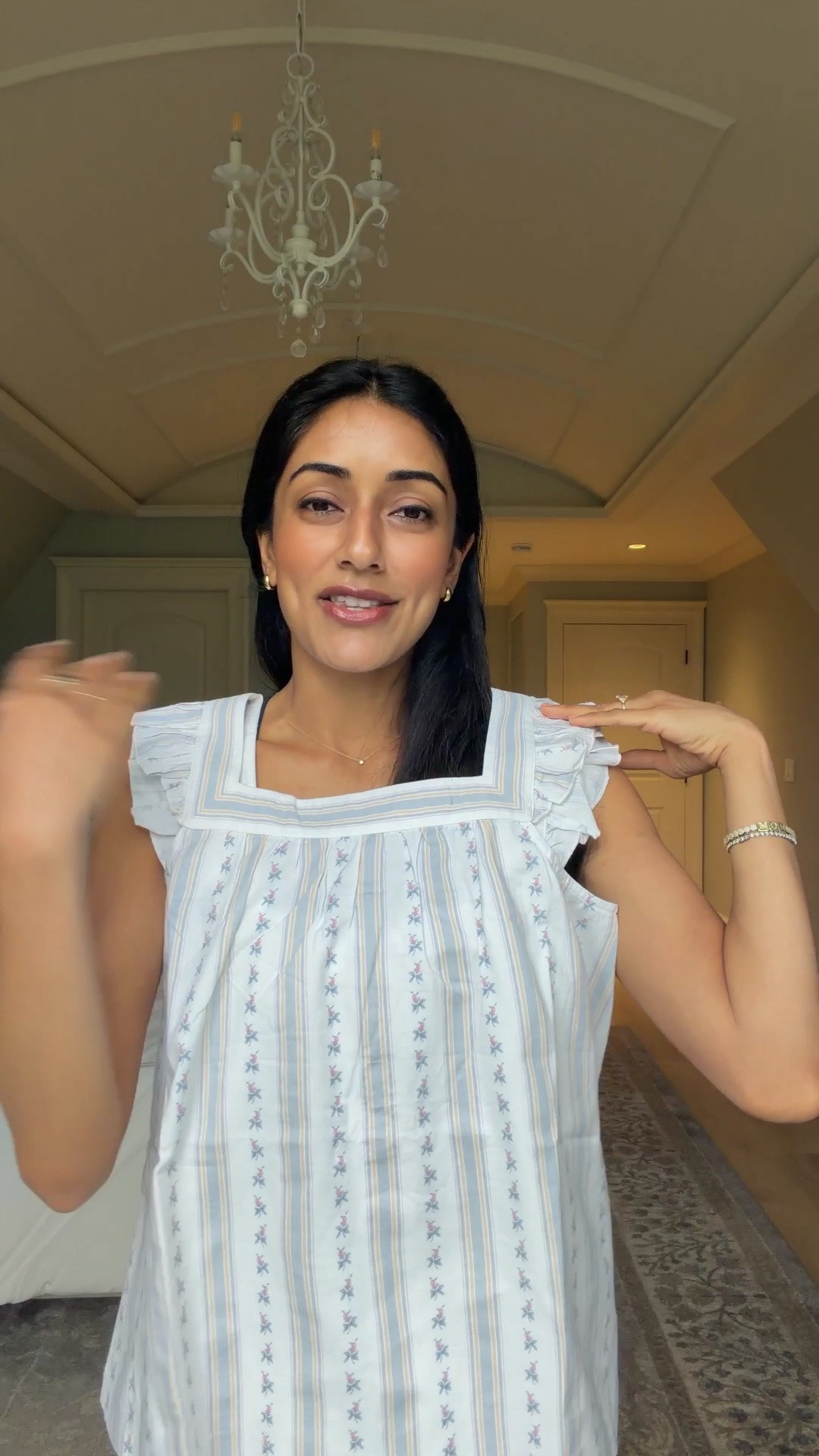 In love with these matching pajamas from @Petite Plume