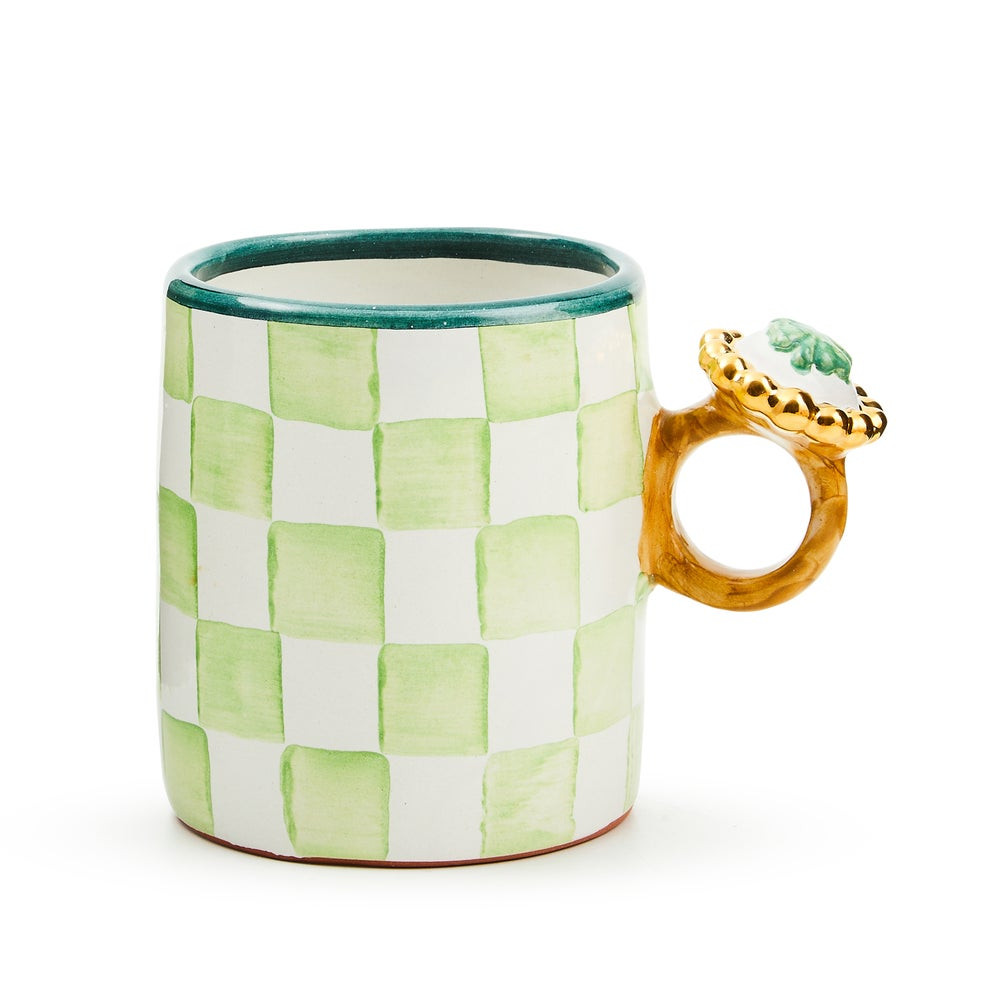 Lucky Clover Ring Ceramic Mug | MacKenzie-Childs