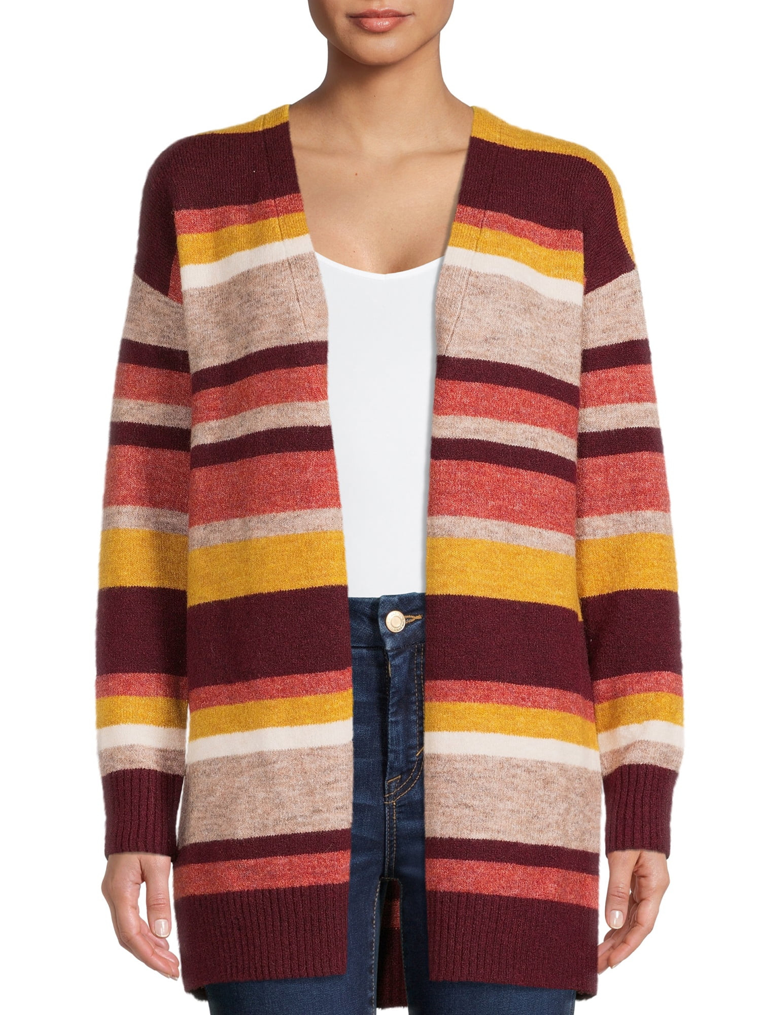 Time and Tru Women's Open Cardigan - Walmart.com | Walmart (US)
