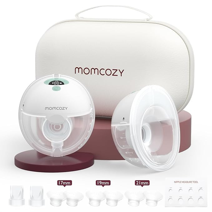 Momcozy Breast Pump Hands Free M5, Wearable Breast Pump of Baby Mouth Double-Sealed Flange with 3... | Amazon (US)