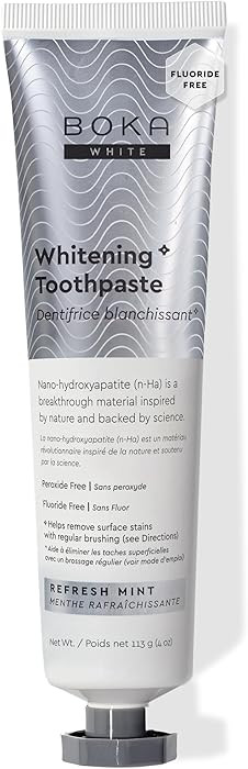 Boka Fluoride Free Toothpaste, Nano Hydroxyapatite Toothpaste, Appropriate for Sensitive Teeth, f... | Amazon (US)