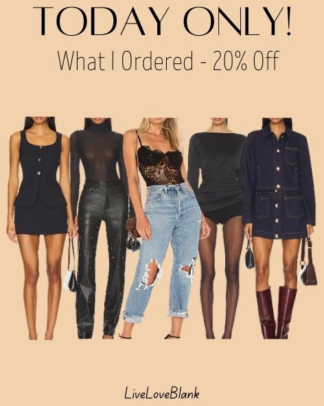 What i ordered 
Save 20% with code HAPPY20
@Revolve 

#LTKOver40 #LTKSaleAlert #LTKSeasonal
