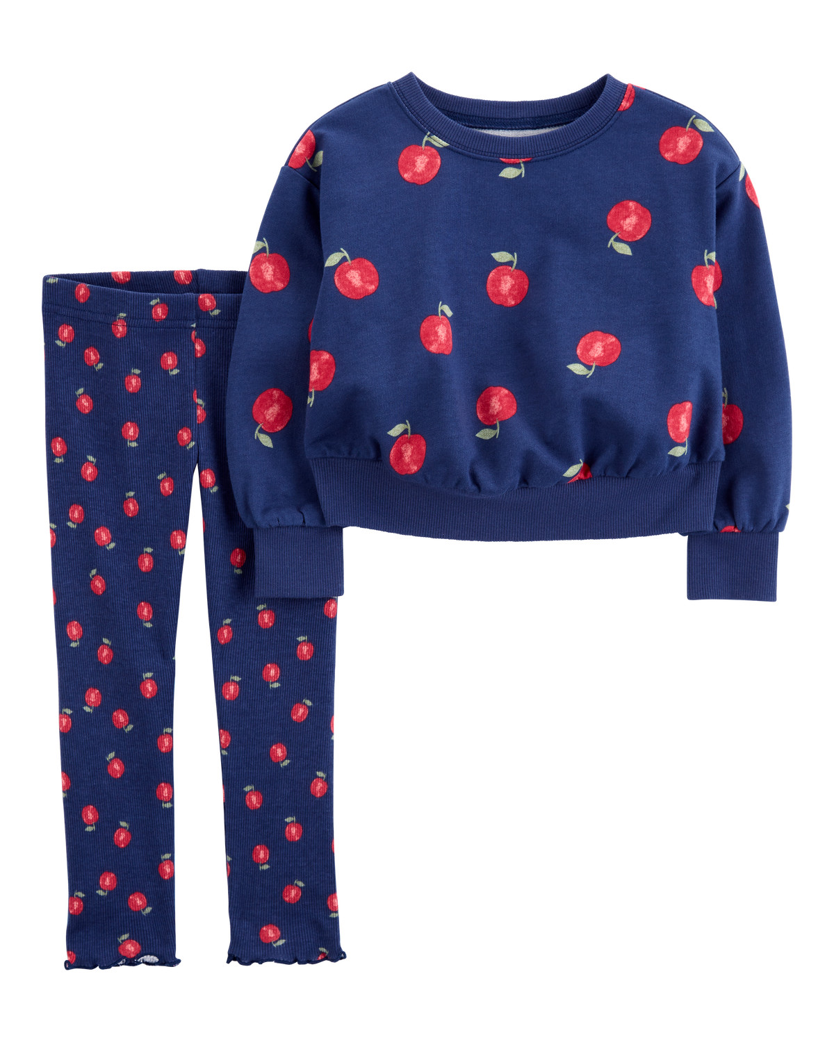 Toddler 2-Piece Apple Sweatshirt & Pant Set | Carter's Inc